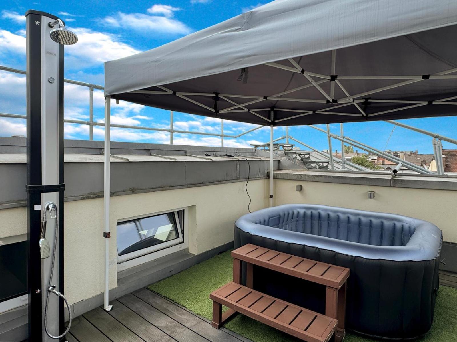 6 Zimmer Maisonette-Penthouse Pool Dachterrasse Luxus 慕尼黑 外观 照片